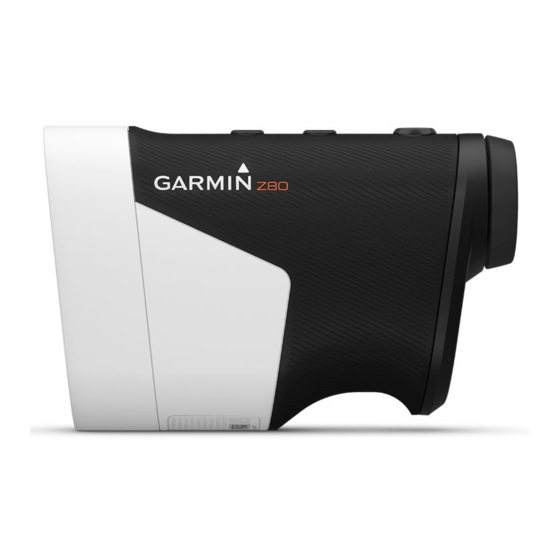 Garmin Approach Z80 Gebruikershandleiding