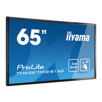 Iiyama ProLite TH6567MIS Gebruikershandleiding