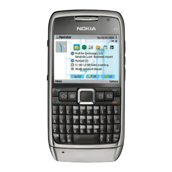 Nokia E71 Gebruikershandleiding