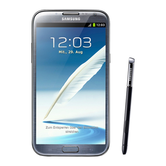 Samsung Galaxy Note 2 Gebruiksaanwijzing