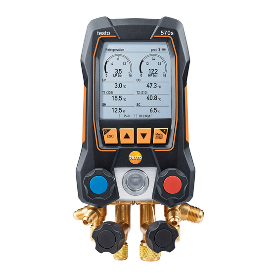 TESTO 570s Series Gebruiksaanwijzing