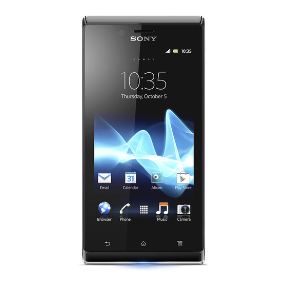 Sony Xperia J Gebruikershandleiding