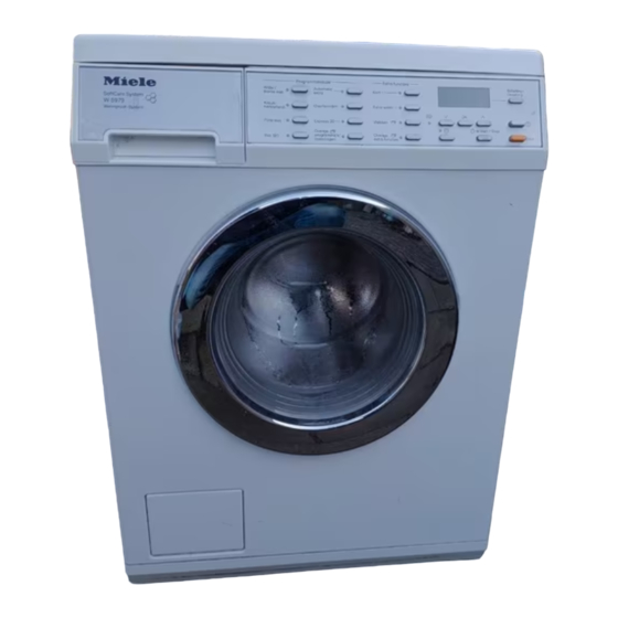 Miele W 5979 WPS Gebruiksaanwijzing