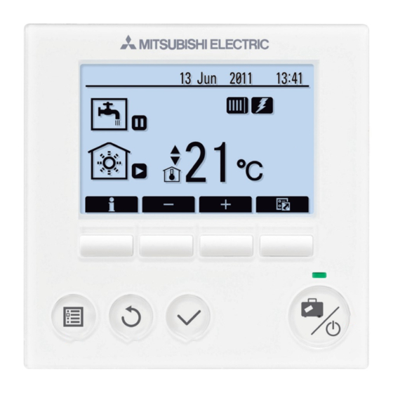 Mitsubishi Electric Ecodan Bedieningshandleiding