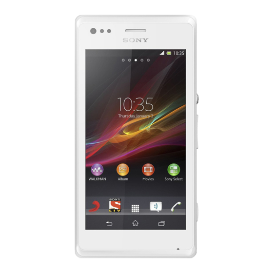 Sony Xperia M Gebruikershandleiding