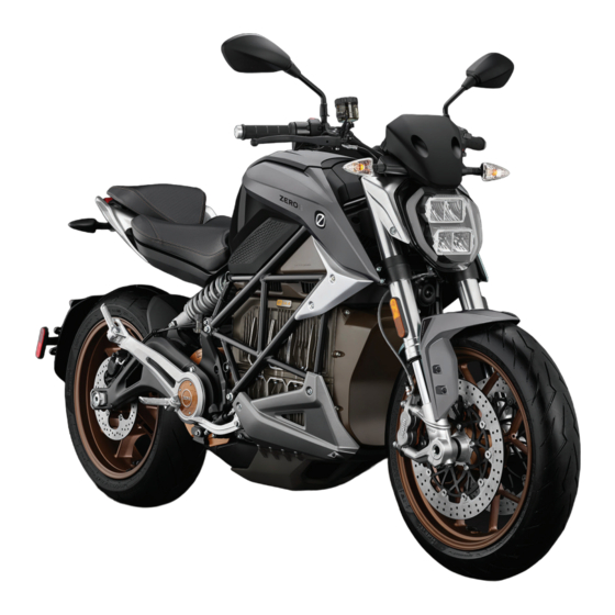 Zero Motorcycles ZERO SR/F 2021 Gebruikershandleiding