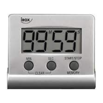 IROX TR112 Min/Sec 3 toetsen countdown timer
