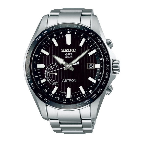 Seiko BENELUX ASTRON 8X22 GPS Solar Gebruiksaanwijzing