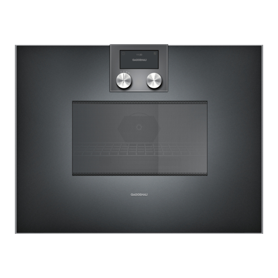 Gaggenau BM451 Gebruikershandleiding