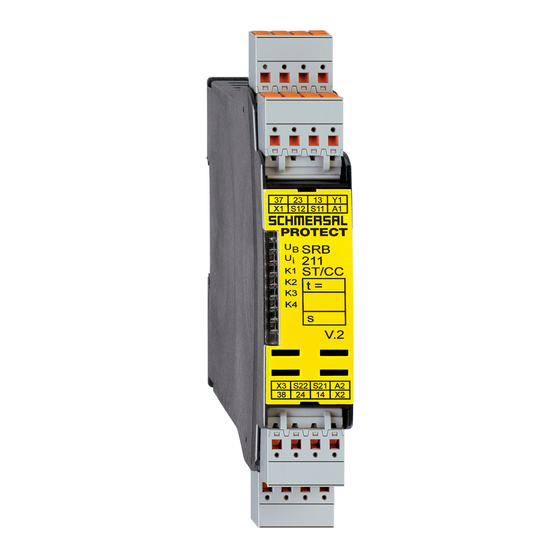 schmersal SRB211ST V.2, SRB211ST/PC V.2, SRB211ST/CC V.2, Bedieningshandleiding