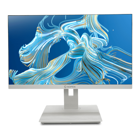 AOpen SmartView 24DE0Y Gebruiksaanwijzing