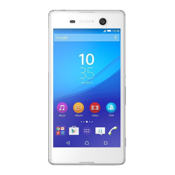 Sony Xperia M5 Series Gebruikershandleiding