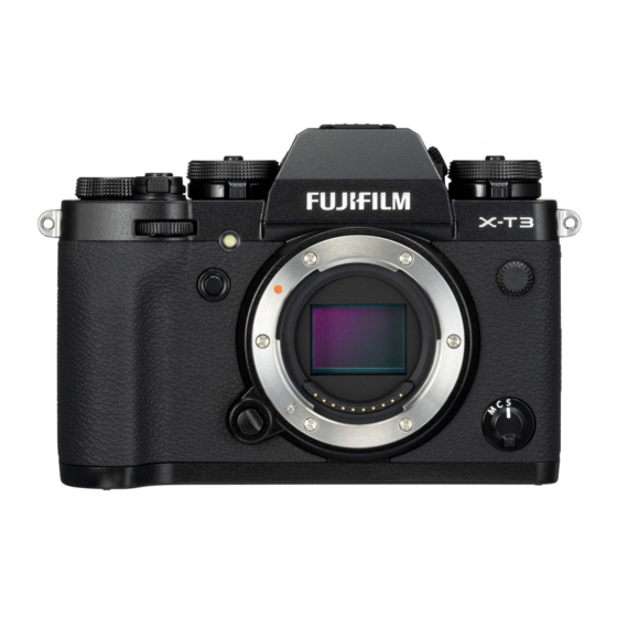 FujiFilm X-T3 Gebruiksaanwijzing