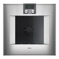 Gaggenau BO 480 Gebruiksaanwijzing