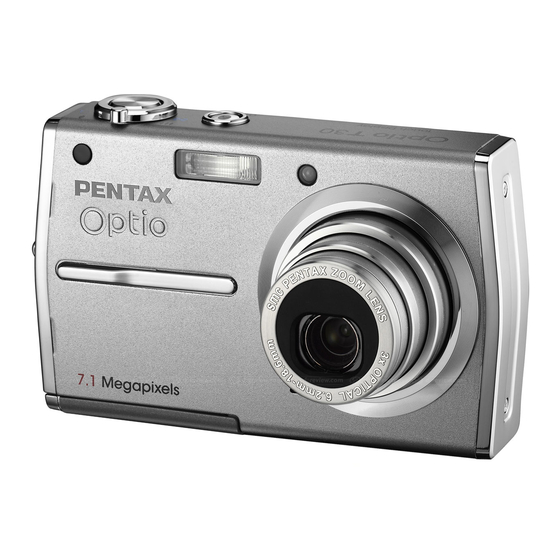 Pentax Optio T30 Bedieningshandleiding