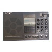 Sony ICF-SW7600 Gebruikershandleiding