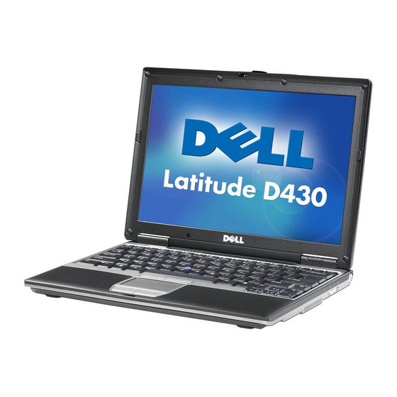 Dell Latitude D430 Gebruikshandleiding