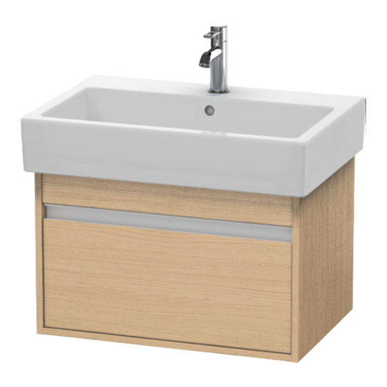 DURAVIT Ketho KT 6684 Montagehandleiding