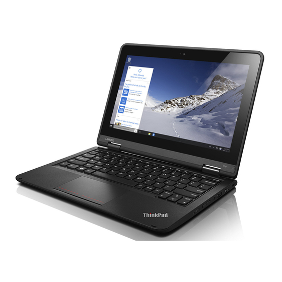 Lenovo ThinkPad 11e 3rd Gen Gebruikershandleiding