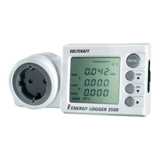 VOLTCRAFT ENERGY LOGGER 3500 Gebruiksaanwijzing