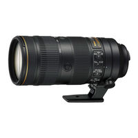 Nikon AF-S NIKKOR 70-200mm f/2.8E FL ED VR Gebruikershandleiding