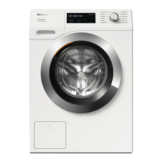 Miele WEG 375 WPS Excellence Gebruiksaanwijzing