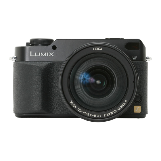 Panasonic Lumix DMC-L1K Gebruiksaanwijzing