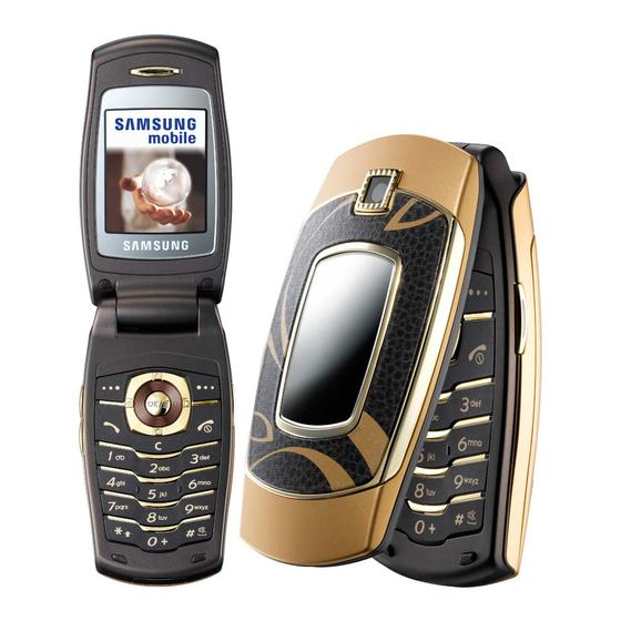 Samsung SGH-E500 Gebruiksaanwijzing