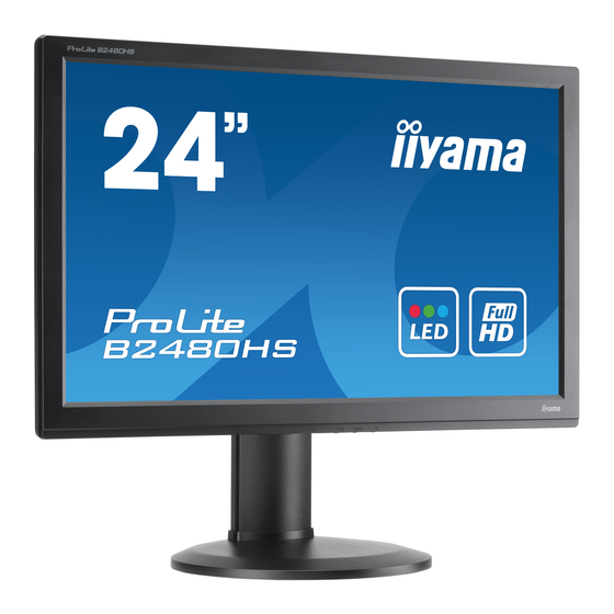 Iiyama ProLite B2480HS Gebruikershandleiding