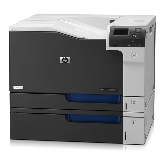 HP Color LaserJet CP5520 Series Gebruikershandleiding