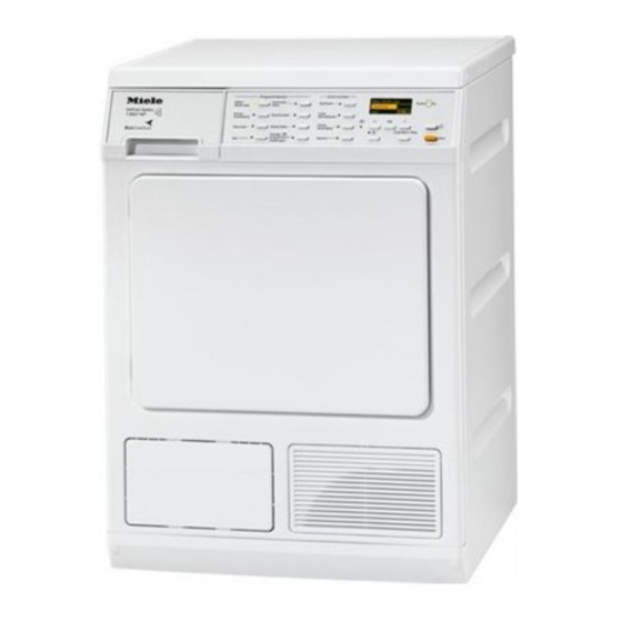 Miele T 8937 WP Gebruiksaanwijzing