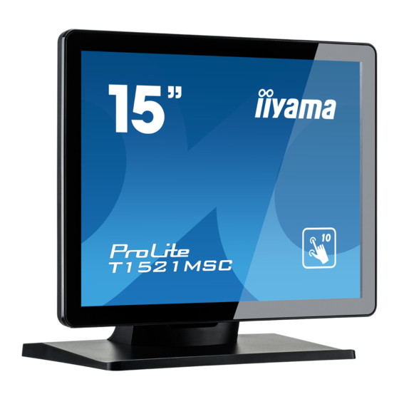 iiayma ProLite T1521MSC-B1 Gebruikershandleiding