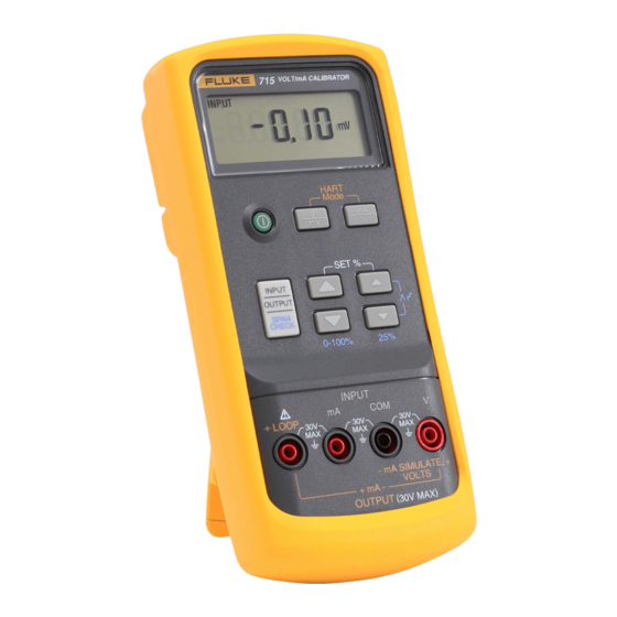 Fluke 715 Instructieblad