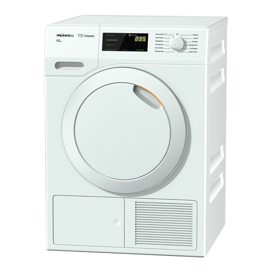 Miele TDB 110 WP Gebruiksaanwijzing