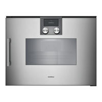 Gaggenau BSP2501 1 Series Gebruikershandleiding En Installatie-Instructies