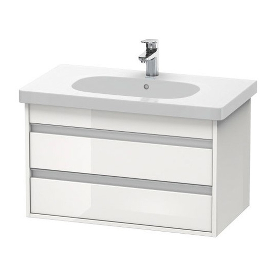 DURAVIT Ketho KT 6647 Montagehandleiding