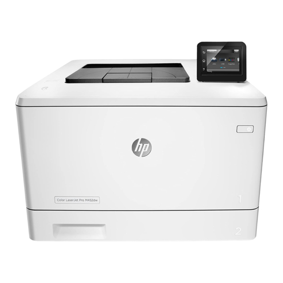 HP Color LaserJet Pro M452 Series Gebruikershandleiding