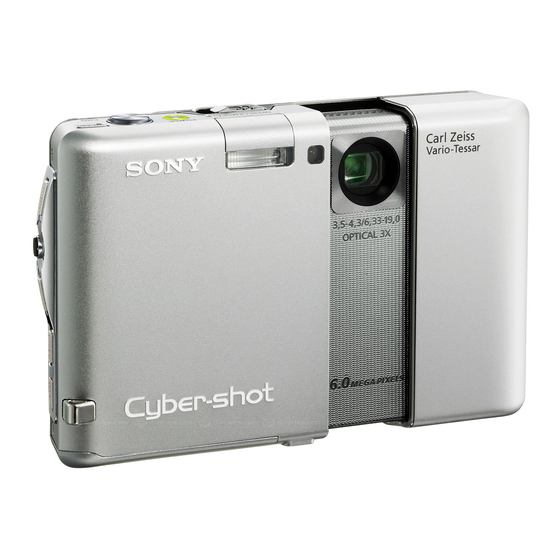 Sony Cyber-shot DSC-G1 Handboek