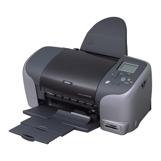 Epson STYLUS PHOTO 925 Gebruikershandleiding