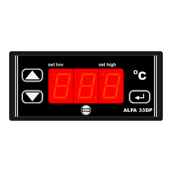 VDH ALFA 33 DP Gebruiksaanwijzing