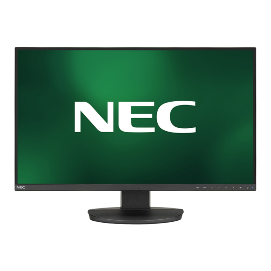 NEC MultiSync EA271Q Gebruikershandleiding