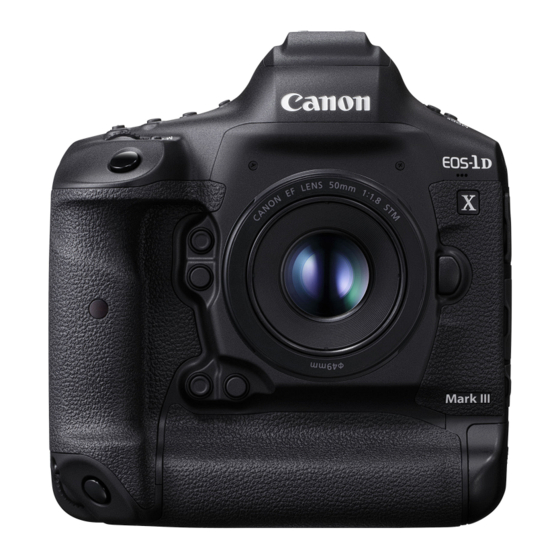 Canon eos-1DX Mark III Gebruikershandleiding