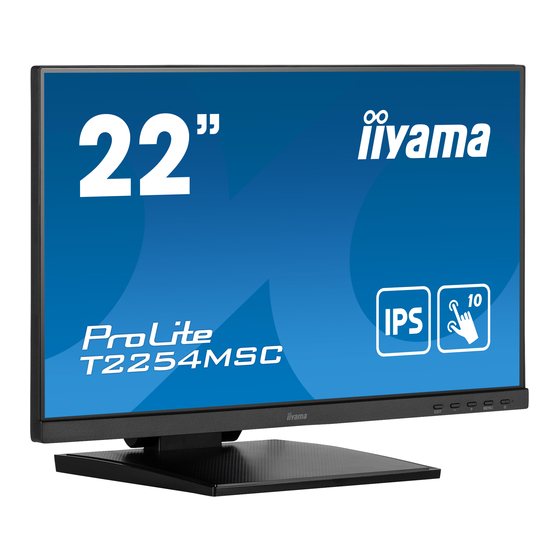 iiayma ProLite T2254MSC Gebruikershandleiding