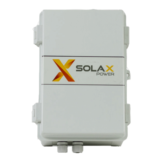 SolaX Power EPS PARALLEL BOX Snelle-Installatiegids