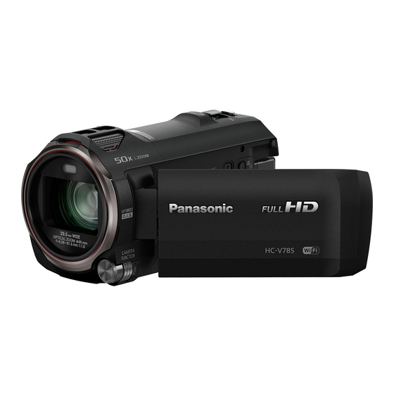 Panasonic HC-V785 Gebruiksaanwijzing