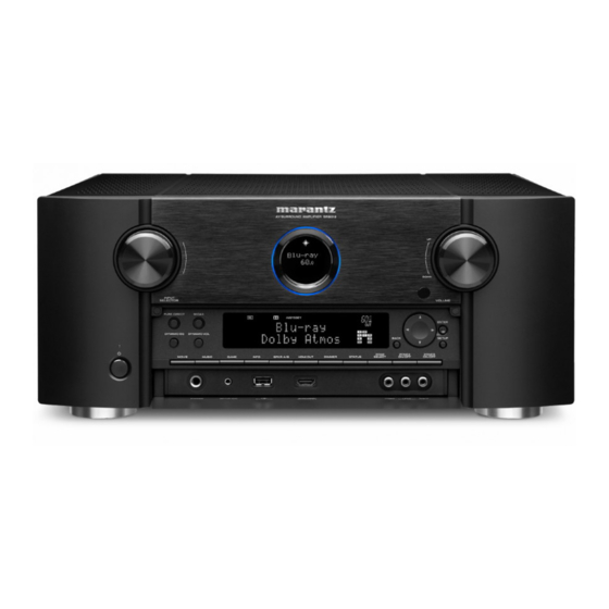 Marantz SR8012 Gebruiksaanwijzing