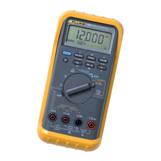 Fluke ProcessMeter 787 Gebruiksaanwijzing