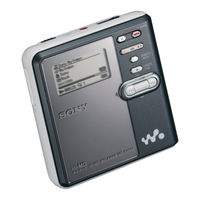 Sony Walkman MZ-RH910 Gebruiksaanwijzing