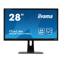 Iiyama ProLite B2875UHSU Gebruikershandleiding