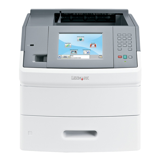 Lexmark T656dne Gebruikershandleiding